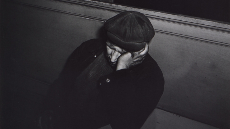 Sleeping at the Bar_Weegee_Framed_Lillehammer Kunstmuseum