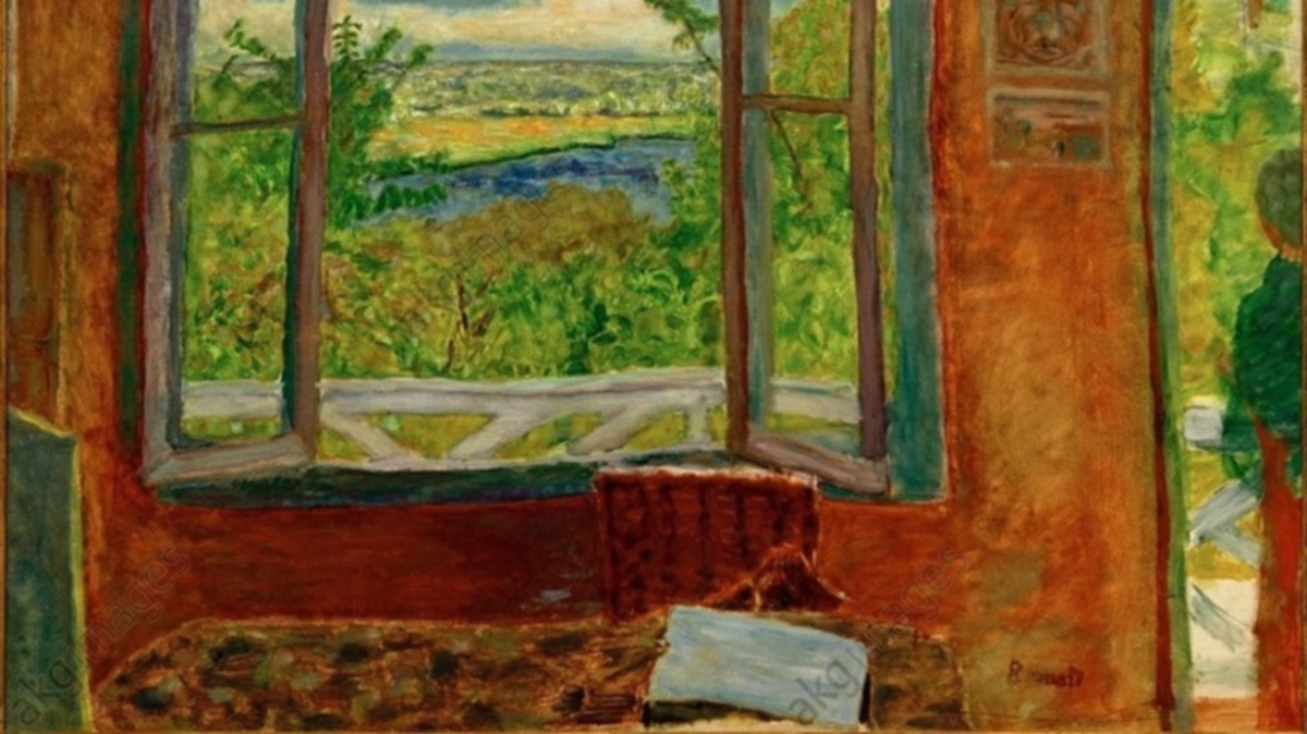 Pierre Bonnard: Fenetre ouverte sur Vernon, 1912, olje p&aring; lerret, Mus&eacute;e des Beaux-Arts, Jules Ch&eacute;ret, Nice 

