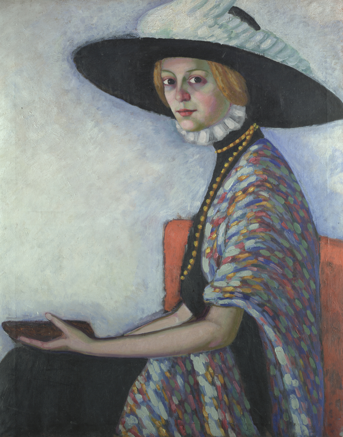 Konrad Mägi, Portrett av Alide Asmus, 1912–1913, Tartu kunstmuseum