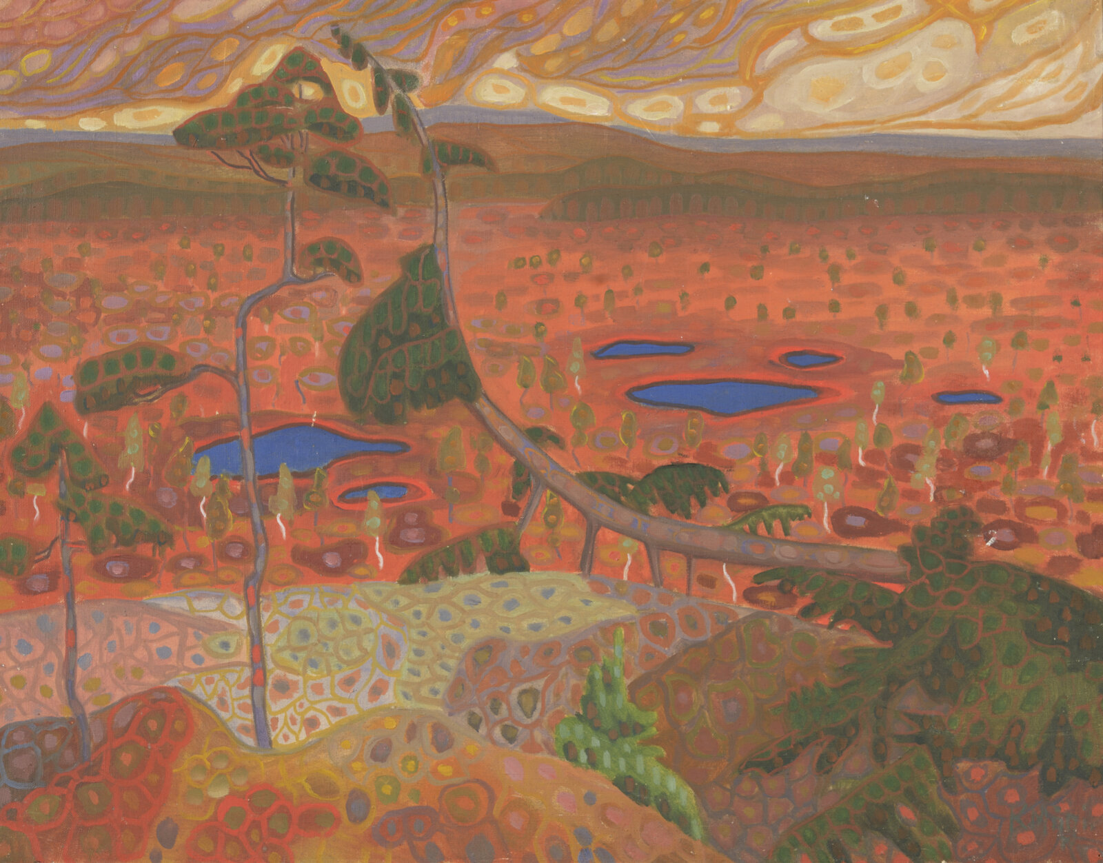 Konrad Mägi, Norsk landskap med furu, 1908–1910, Estlands kunstmuseum