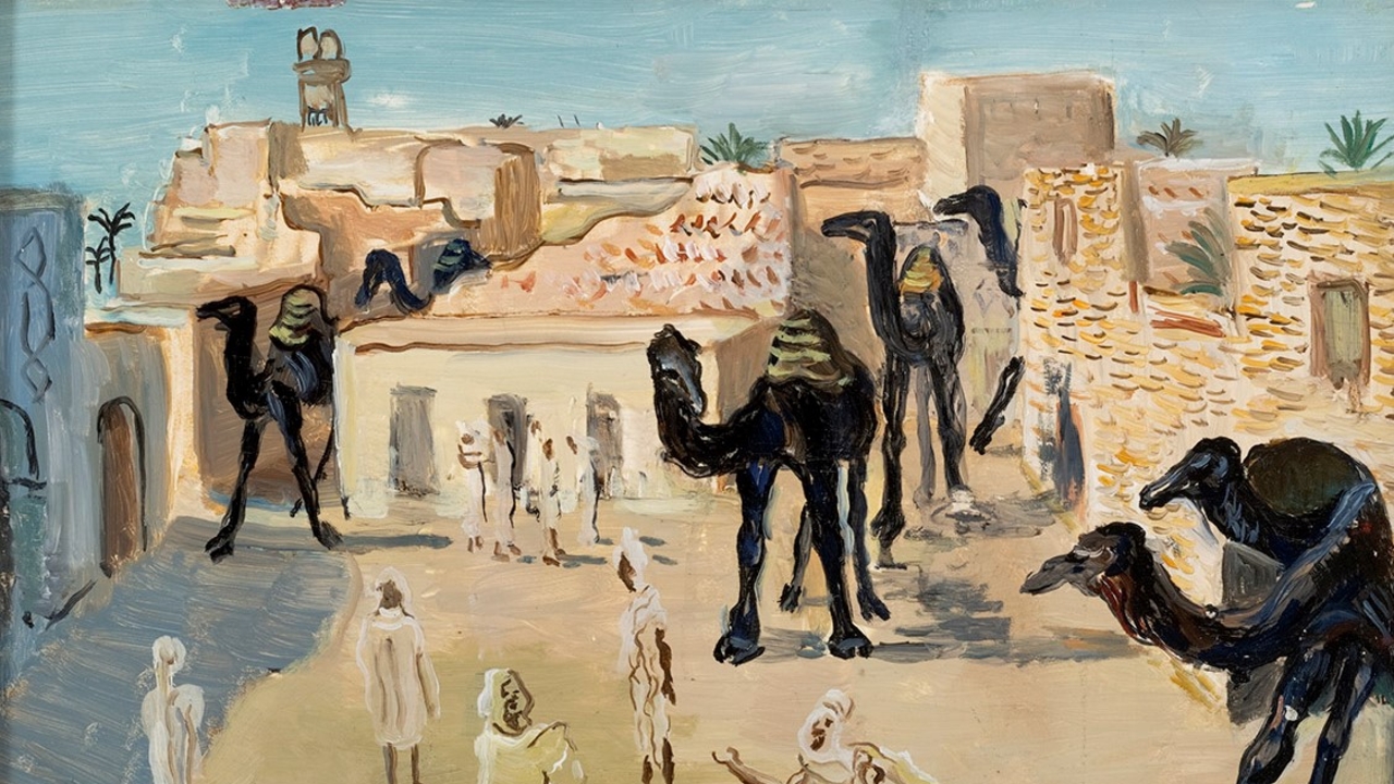 Per Krohg, Kamelenes ankomst til Nefta