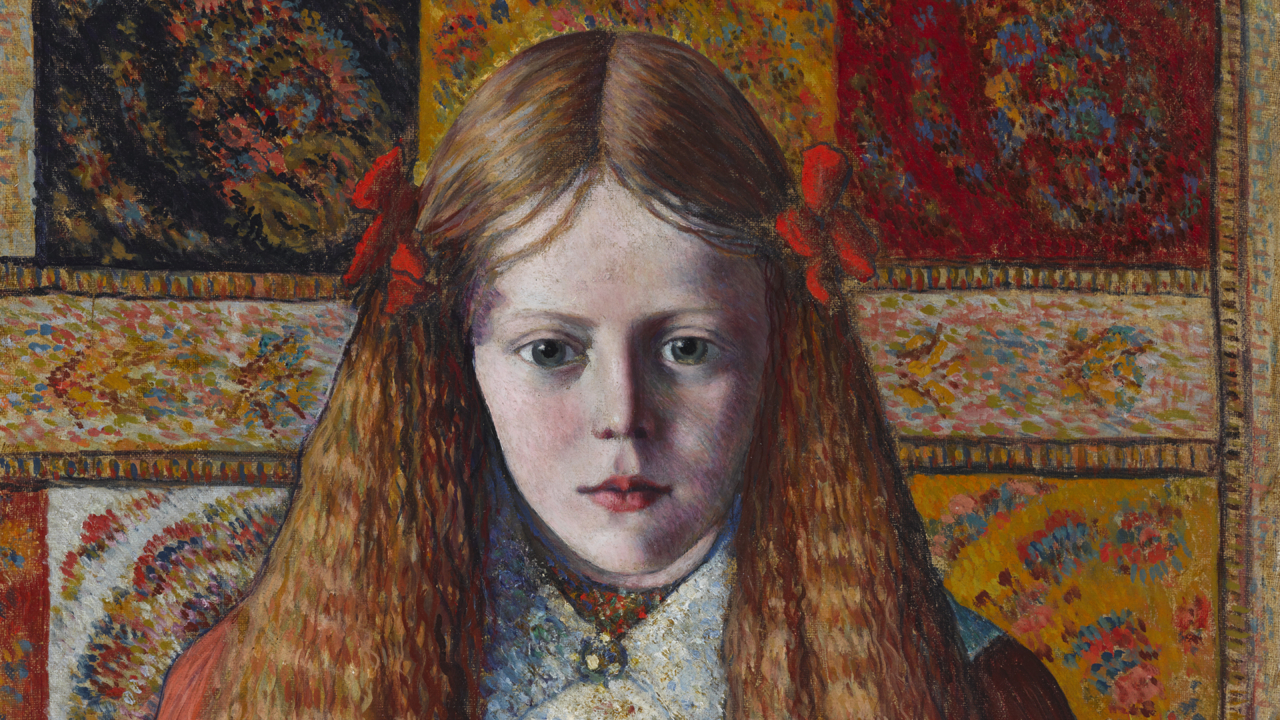 Konrad Mägi, Portrett av norsk jente, 1909 (utsnitt), Tartu kunstmuseum